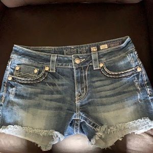 MISS ME blue denim shorts size 29 Pristine
